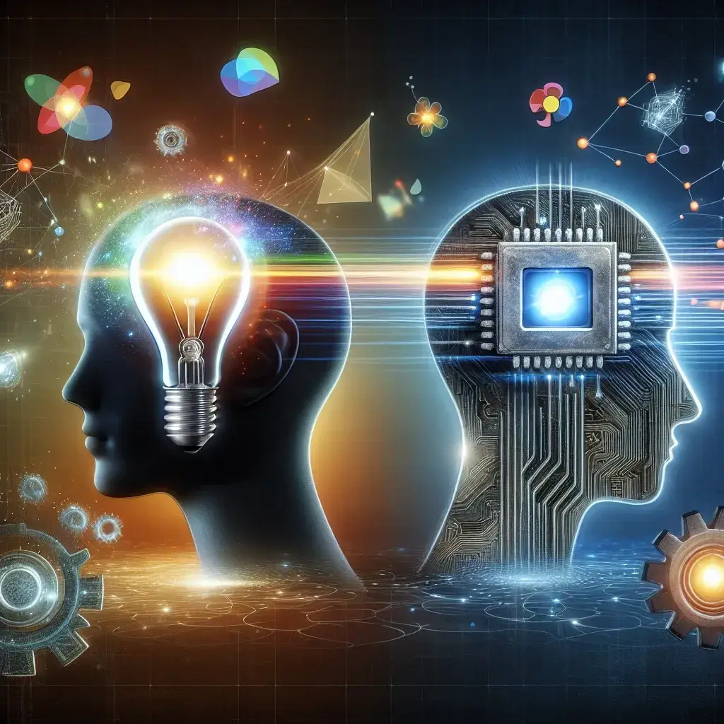 "Person brainstorming with AI tools for idea generation, illustrating creative innovation methods in the article 'How to Use AI for Idea Generation: A Complete Guide to Creative Innovation.'"